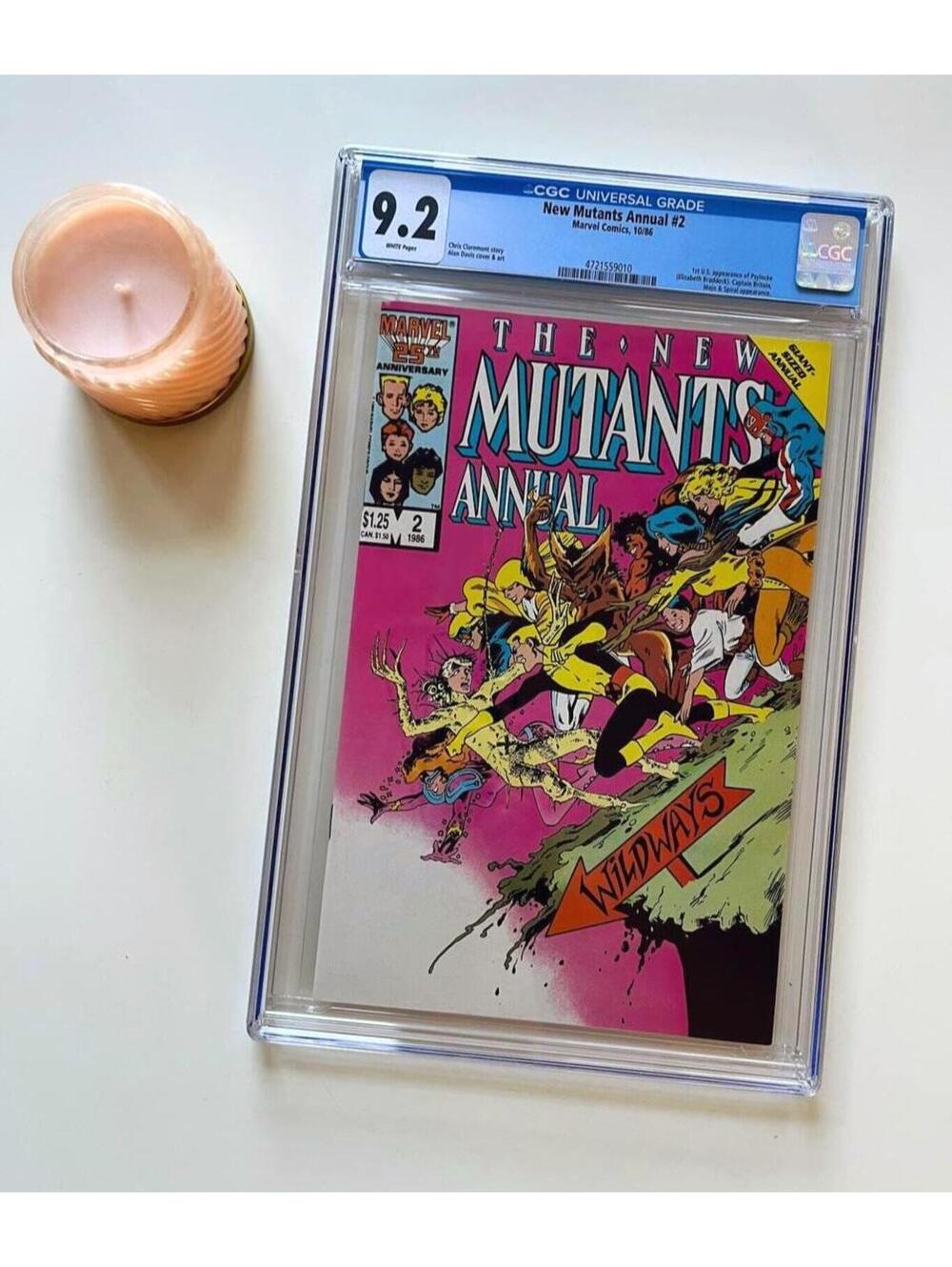 New Mutants Annual #2 CGC 9.2 (1986) 1st U.S. Psylocke App - Graded Comic Book